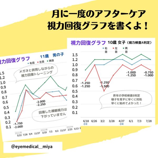 視力回復グラフ
